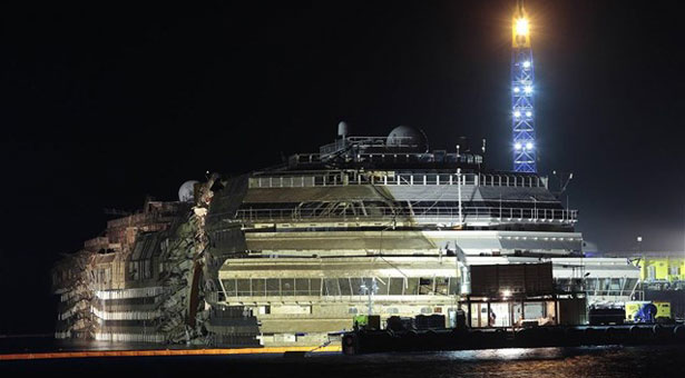 Όρθιο το Costa Concordia και πάλι!