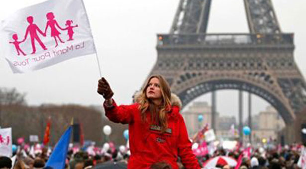 Παρίσι: Διαδηλώσεις κατά των γάμων ομοφυλοφίλων