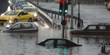 Απίστευτες φωτογραφίες από την θεομηνία στην Αθήνα