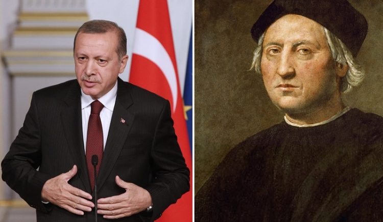 Ερντογάν: Μουσουλμάνοι ανακάλυψαν την Αμερική, όχι ο Κολόμβος!