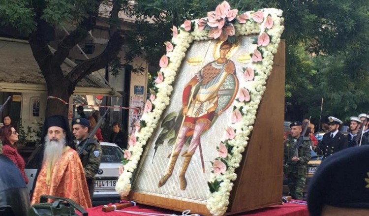 Θεσσαλονίκη: Σε κλίμα συγκίνησης η λιτάνευση της εικόνας του Αγίου Δημητρίου