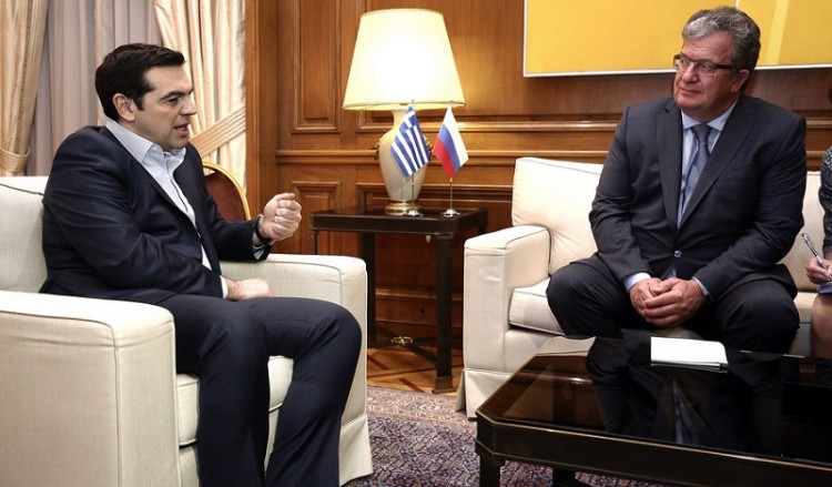 Συνάντηση του Αλέξη Τσίπρα με τον αντιπρόεδρο της Ρωσικής Ομοσπονδίας Σεργκέι Πριχόντκο