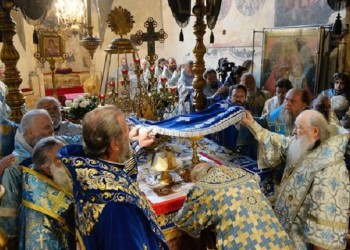 Στο Κρεμλίνο γιορτάστηκε η Κοίμηση της Θεοτόκου (φωτο)