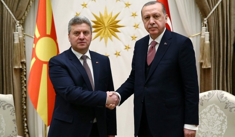 Συνάντηση Ερντογάν με Ιβάνοφ – «Όχι» σε αλλαγή Συντάγματος από τον πρόεδρο της πΓΔΜ