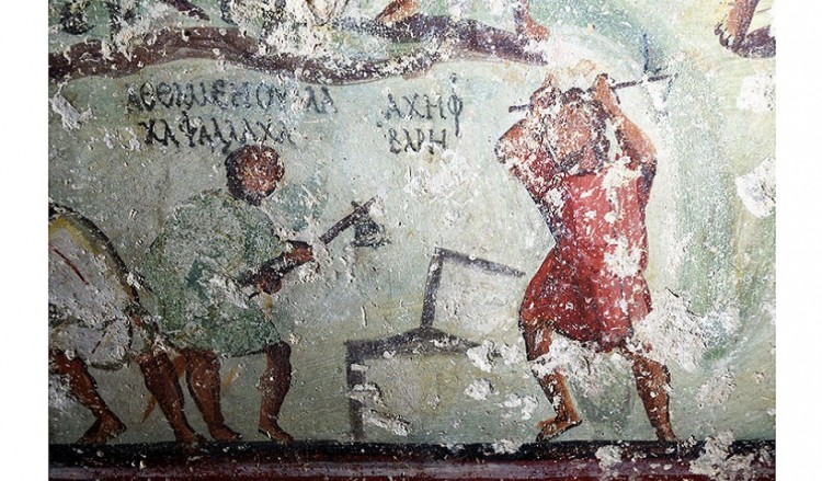 Σε τάφο στην Ιορδανία βρέθηκε αρχαίο κόμικ με ελληνικά γράμματα! (φωτο, βίντεο)
