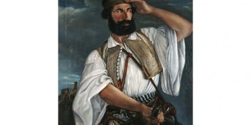 Ο Καπετάν Γκούρας σε πίνακα του Φίλιππου Μαργαρίτη στην Εθνική Πινακοθήκη