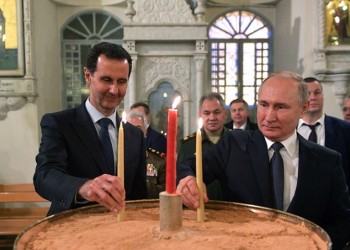Πούτιν και Άσαντ στον ιστορικό ελληνορθόδοξο ναό της Παναγίας στη Δαμασκό (φωτο)