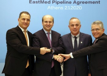 Πανηγυρική τελετή για East Med – Ο Χατζηδάκης υπέγραψε το προσύμφωνο της ΔΕΠΑ - Energean Oil & Gas