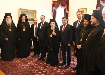 Ο Ζάεφ ζήτησε αυτοκεφαλία για την Ορθόδοξη Εκκλησία των Σκοπίων από τον Οικουμενικό Πατριάρχη Βαρθολομαίο
