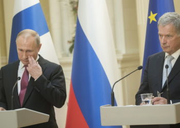 Συνάντηση Πούτιν Νιινίστο στο Ελσίνκι τον Αύγουστο του 2019 (Φωτ.: Mauri Ratilainen Mandatory Credit/EPA)