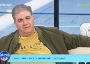 Ο Δημήτρης Σταρόβας σε πρόσφατη τηλεοπτική εμφάνιση (πηγή: Glomex)