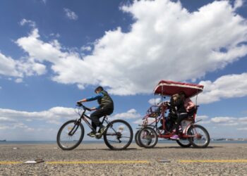 Ποδήλατα στην παραλία της Θεσσαλονίκης (φωτ. αρχείου: ΜΟΤΙΟΝΤΕΑΜ/Βασίλης Βερβερίδης)