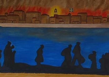 Η τοιχογραφία που κοσμεί τις εγκαταστάσεις του Πόντου Θρυλορίου (φωτ.: Facebook / Πόντος Θρυλορίου)