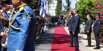 Φωτ. αρχείου (31/07/23)από επίσκεψη του πρωθυπουργού Κυριάκου Μητσοτάκη στην Κύπρο (Πηγή: Eurokinissi/Σταύρος Ιωαννίδης)