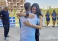 Η Δώρα Γκουντούρα αποχαιρέτησε συγκινημένη τα μέλη της ελληνικής αποστολής (φωτ.: sport-fm.gr)