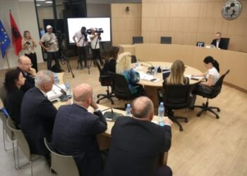 Στιγμιότυπο από τη συνεδρίαση της Κεντρικής Εκλογικής Επιτροπής (φωτ.: himara.gr)