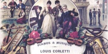 Διαφήμιση καταστήματος μουσικών οργάνων στη Σμύρνη, το 1910 (φωτ.: levantineheritage.com)