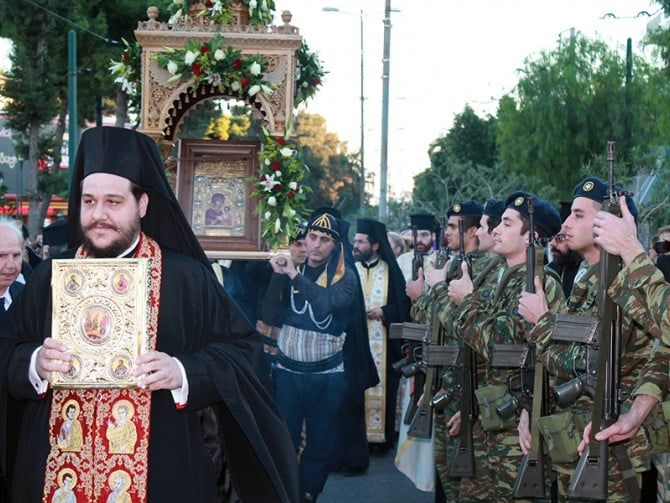 Η θαυματουργή εικόνα της Παναγίας Σουμελά στο Περιστέρι