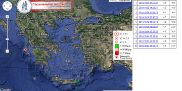 Σεισμός 4,6 Ρίχτερ τη νύχτα στην Αχαΐα