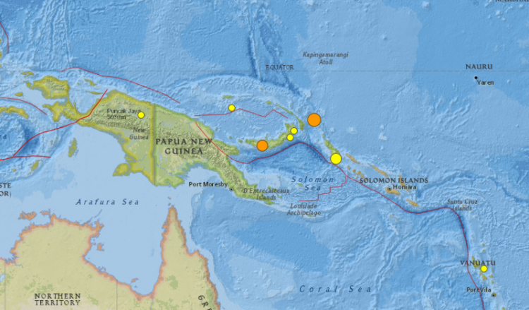 Σεισμός 6,3 Ρίχτερ στην Παπούα Νέα Γουινέα