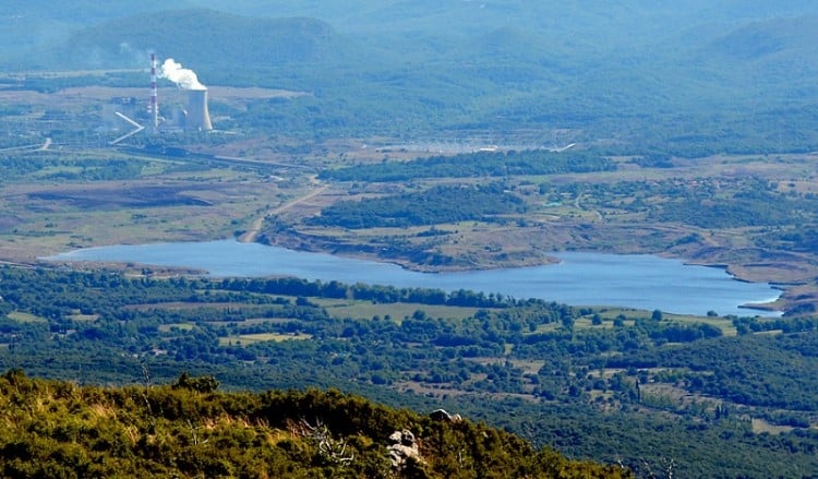 Η λίμνη Τραπεζούντα στα δυτικά της Μεγαλόπολης, στην άκρη του κάμπου κάτω από το χωριό Μαυριά (φωτ.: ΑΠΕ-ΜΠΕ)