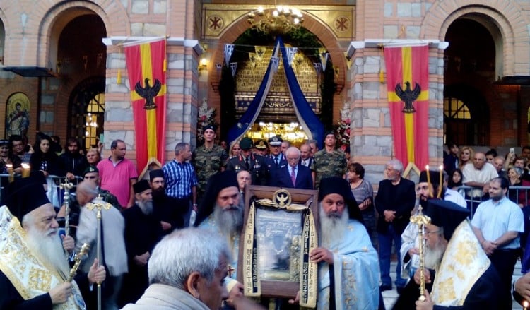 Η λιτάνευση της εικόνας στη Σουμελά στο Βέρμιο