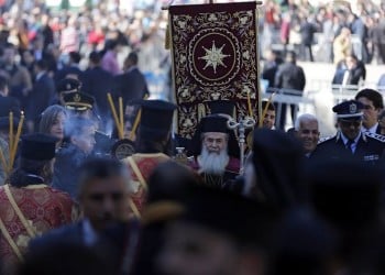 Τα Χριστούγεννα του Πατριαρχείου Ιεροσολύμων στη Βηθλεέμ (φωτο)