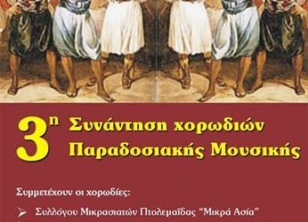 3η Συνάντηση Χορωδιών Παραδοσιακής Μουσικής στα Γιαννιτσά - Cover Image