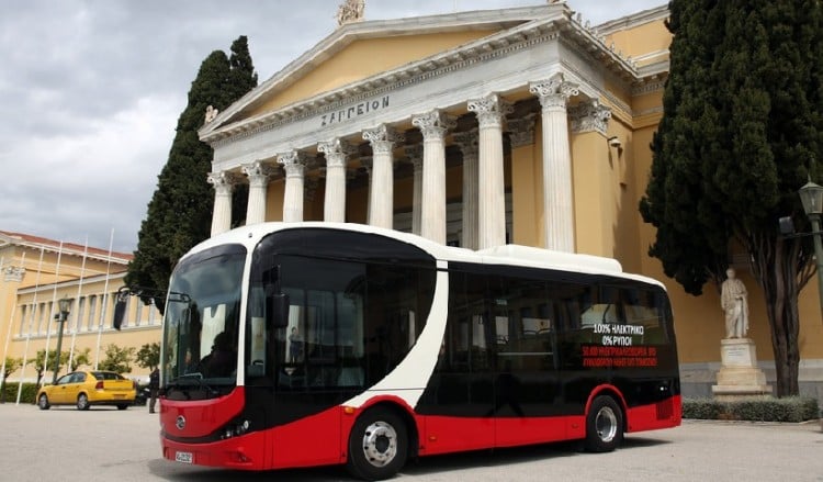 Το 100% ηλεκτρικό λεωφορείο BYD για πρώτη φορά στην Αθήνα