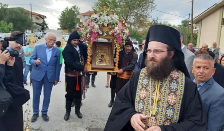 Η εικόνα της Παναγίας Σουμελά ενθρονίστηκε στην Καλλιθέα Ελασσόνας