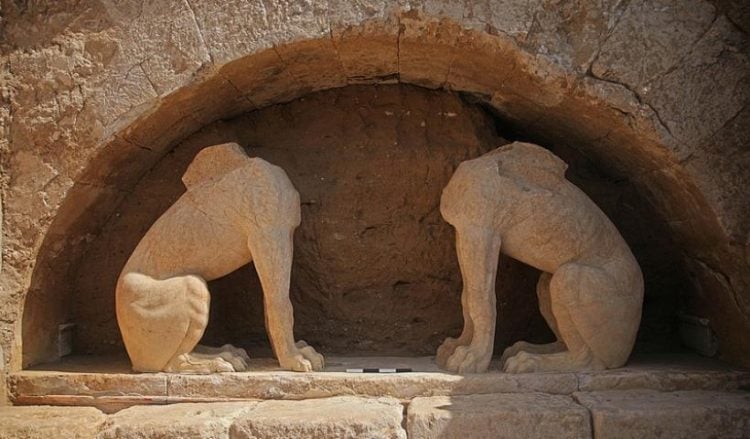 Αναγνωρίσιμη άποψη του μνημείου στην Αμφίπολη (φωτ.: ΑΠΕ-ΜΠΕ/STR)