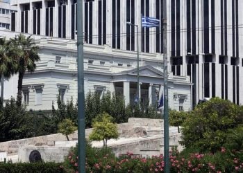 Εξωτερική άποψη του υπουργείου Εξωτερικών (φωτ.: ΑΠΕ-ΜΠΕ / Αλέξανδρος Μπελτές)