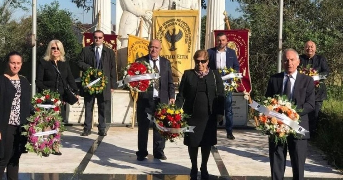 Στιγμιότυπο από το μνημόσυνο που έκαναν, το 2020, οι ομογενείς στην Αυστραλία, για τα θύματα της Γενοκτονίας των Ποντίων (φωτ.: neoskosmos.com)