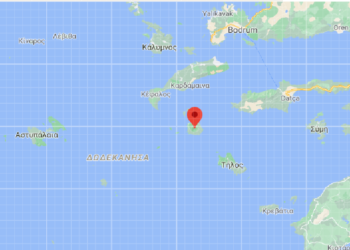 Η Νίσυρος στο χάρτη (φωτ.: google maps)