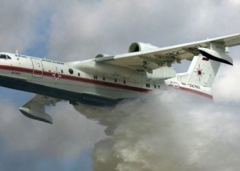 Το ρωσικό Beriev-200 (φωτ.: αρχείο ΑΠΕ-ΜΠΕ)