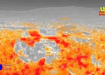 Η Ακρόπολη μέσα από τη θερμική κάμερα του meteo  (πηγή: Up Stories)