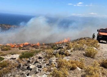 Μεσοχώρια Καρύστου, Σάββατο 14 Αυγούστου (φωτ.: Χρήστος Γκότσης/ Facebook)