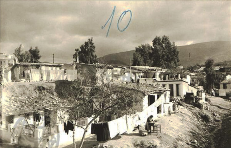 Καισαριανή, 1956. Σπίτια προσφύγων (Αρχείο Πρακτορείου Ηνωμένων Φωτορεπόρτερ)