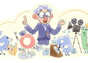 Το doodle της Google για τον Γιόραμ Γκρος (πηγή: google.com)