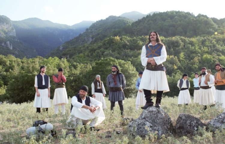 Στιγμιότυπο από τα γυρίσματα της ταινίας (Φωτ.: Ιερά Μητρόπολη Κίτρους, Κατερίνης και Πλαταμώνος)