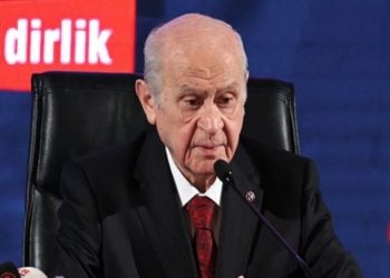 O Ντεβλέτ Μπαχτσελί σε συνέντευξη Τύπου του MHP (φωτ.: Cumhuriyet)