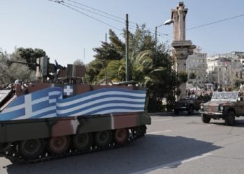 Στρατιωτική παρέλαση στην Αθήνα για την εθνική επέτειο της 25ης Μαρτίου 1821
(φωτ.: ΒΑΣΙΛΗΣ ΡΕΜΠΑΠΗΣ/EUROKINISSI)