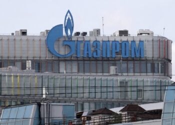 Τα γραφεία της Gazprom στην Αγία Πετρούπολη της Ρωσίας (φωτ.: EPA / Anatoly Maltsev)