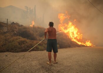 Πυρκαγιά στο Ντράφι της Πεντέλης, Τρίτη 19 Ιουλίου 2022 (Eurokinissi/Βασίλης Ρεμπάπης)