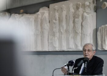 Ο πρόεδρος του ΔΣ του Μουσείου της Ακρόπολης, καθηγητής Δημήτρης Παντερμαλής (Φωτ. αρχείου: Eurokinissi/Γιώργος Κονταρίνης)