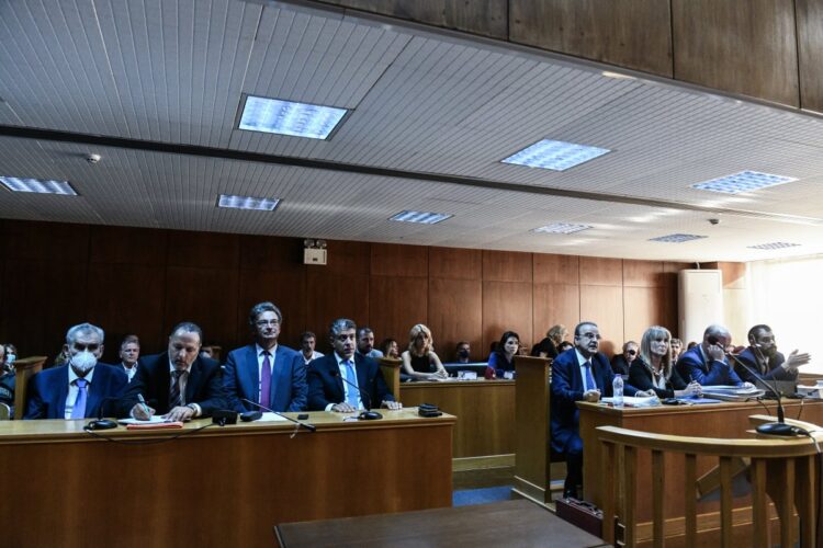 Δίκη στο Ειδικό Δικαστήριο με κατηγορούμενους τον πρώην αναπληρωτή υπουργό Δικαιοσύνης της κυβέρνησης ΣΥΡΙΖΑ - ΑΝΕΛ Δημήτρη Παπαγγελόπουλο και την πρώην επικεφαλής της εισαγγελίας Διαφθοράς Ελένη Τουλουπάκη, Δευτέρα 19 Σεπτεμβρίου 2022. (Φωτ.: Eurokinissi/Τατιάνα Μπόλαρη)