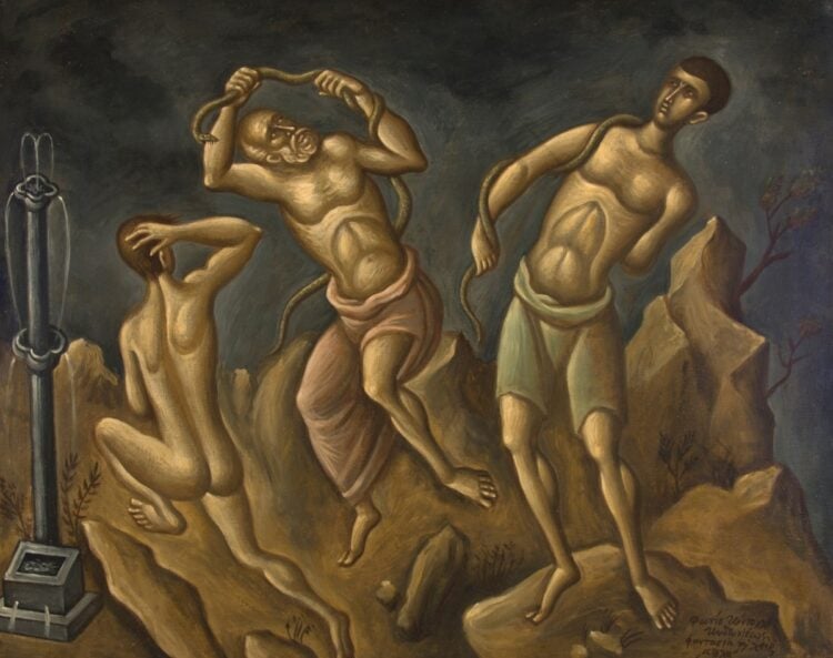 Φώτης Κόντογλου (1895-1965), «Ο Λαοκόων», 1938. Λάδι σε καμβά, 80Χ100 εκ. Δημοτική Πινακοθήκη Αθηνών (Φωτ.: goulandris.gr/el/exhibition/photis-kontoglou)