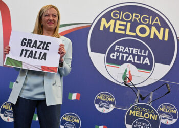 Η Giorgia Meloni (φωτ.: EPA / Ettore Ferrari)