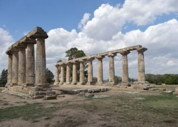 Ηραίο στο Μεταπόντιο,  ελληνική αποικία που είχε ιδρυθεί τον 7ο αιώνα π.Χ. από τους Αχαιούς στην Μεγάλη Ελλάδα της Κάτω Ιταλίας (φωτ.: el.wikipedia.org/wiki/Μεγάλη_Ελλάδα)