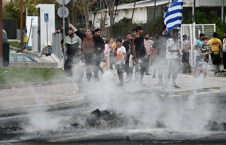 Συγκέντρωση στη Μεσογείων, σε ένδειξη διαμαρτυρίας για τον πυροβολισμό 16χρονου από αστυνομικό στη Θεσσαλονίκη (φωτ.: EUROKINISSI / Μιχάλης Καραγιάννης)